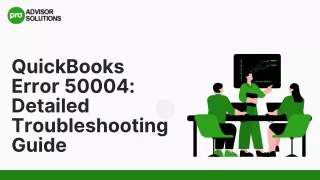 Quickly Troubleshoot QuickBooks Error 50004