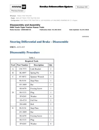 Caterpillar Cat D6N LGP TRACK-TYPE TRACTOR (Prefix MG5) Service Repair Manual (MG500001 and up)