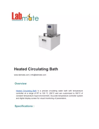 Heated Circulating Bath