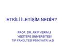 ETKILI ILETISIM NEDIR