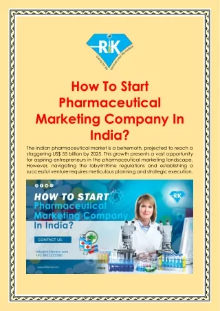 How To Start Pharmaceutical Marketing Company In India