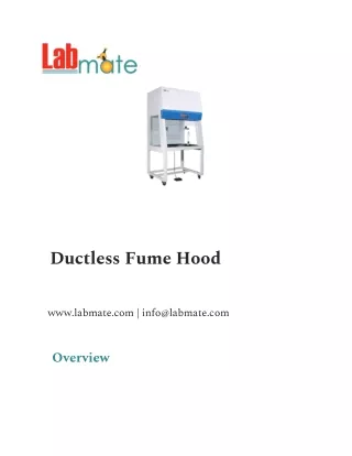 Ductless Fume Hood