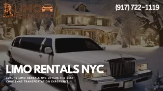 Luxury Limo Rental NYC offers the Best Christmas Transportation Experience