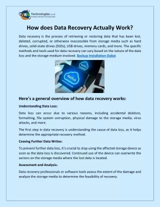 How does Data Recovery Actually Work?