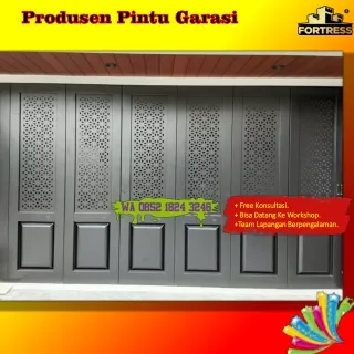 PROFESSIONAL..!! Wa 0852 1824 3246 Harga Pintu Garasi Lipat Besi Fortress Untuk Sekolahan Di Metro