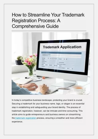 How to Streamline Your Trademark Registration Process: A Comprehensive Guide