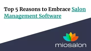 Top 5 Reasons to Embrace Salon Management Software