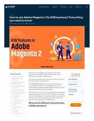 How to use Adobe Magento 2 for B2B business? Everything you need to know!