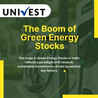 The Boom of green energy stocks