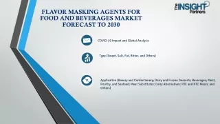 Navigating Opportunities and Challenges in Flavor Masking