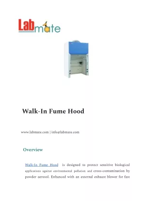 Walk-In Fume Hood