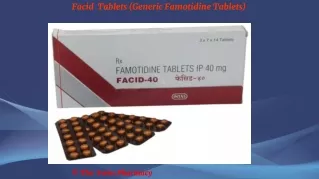 Facid  Tablets (Generic Famotidine Tablets)