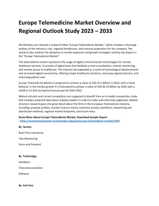 Europe Telemedicine Market