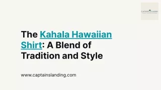 Kahala Hawaiian Shirt