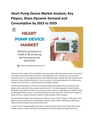 Heart Pump Device Market