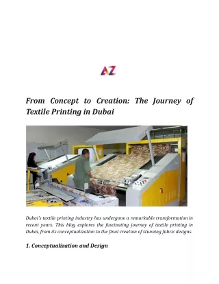 From Concept to Creation_ The Journey of Textile Printing in Dubai