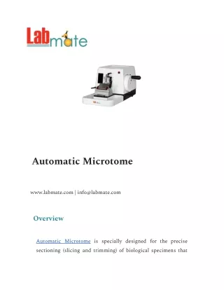 Automatic Microtome