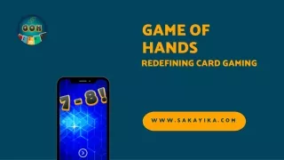 Revolutionizing Card Gaming  Dive into Game of Hands