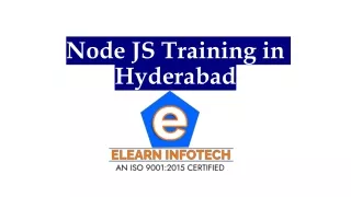 Node JS Training in Hyderabad