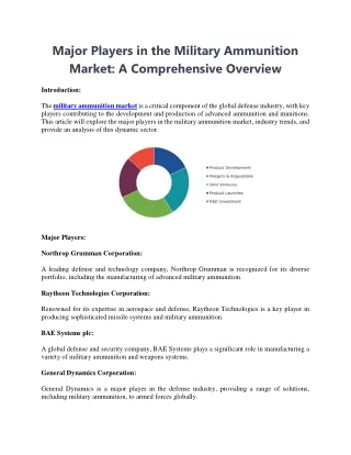 Major Players in the Military Ammunition Market