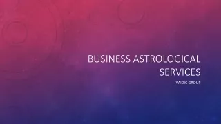 Vaidic group Solutions: Transform Your Business with Cosmic Guidance