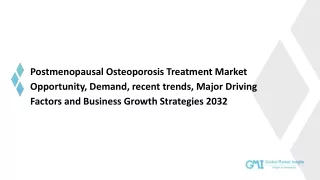 Postmenopausal Osteoporosis Treatment Market Size, Growth Trends, Top Players