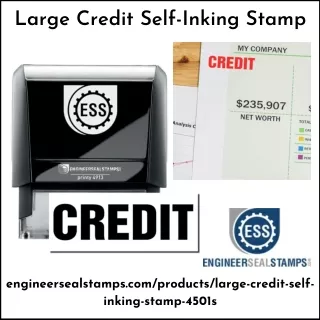 Large Credit Self-Inking Stamp