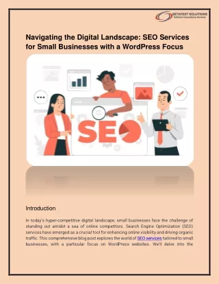 Navigating the Digital Landscape: SEO Services for Small Businesses