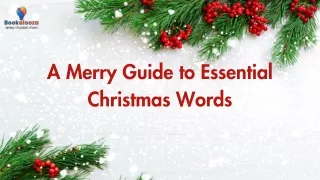 Jolly Vocabulary: A Merry Guide to Essential Christmas Words Bookalooza