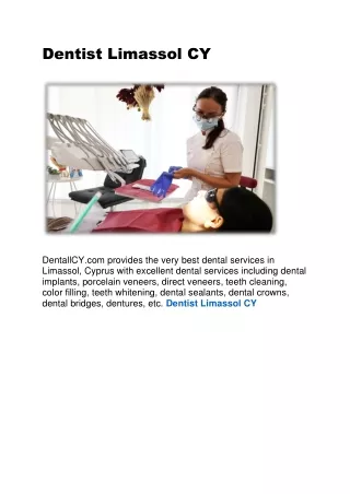 Dentist Limassol CY