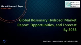 Rosemary Hydrosol Market