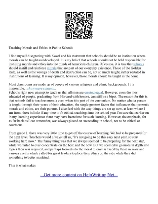 Essay On Schools
