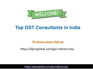 The Top GST Consultants in India