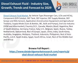 Diesel Exhaust Fluid Market