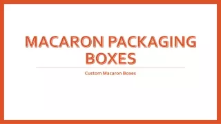 Macaron Packaging Boxes