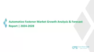 Automotive Fastener Market Trends, Analysis & Forecast, 2032
