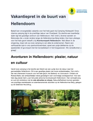 Camping Hellendoorn