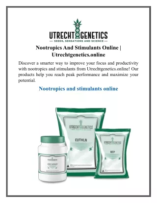 Nootropics And Stimulants Online | Utrechtgenetics.online