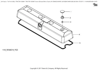 John Deere 5090M Tractor (Europe Edition, Engine SN CD4045LXXXXXX) Parts Catalogue Manual (PC4590)