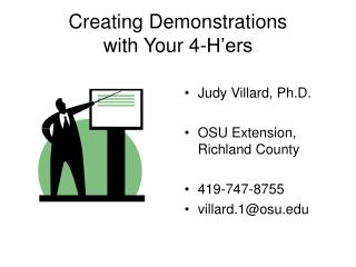 Creating Demonstrations with Your 4-H’ers