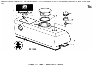 John Deere 5425 (S.N. -002631) Tractor (Manufactured in Monterrey) Parts Catalogue Manual (PC6088)