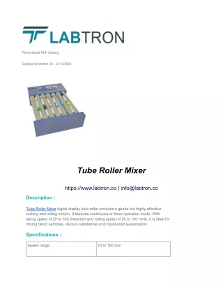 Tube Roller Mixer LTRM-A11