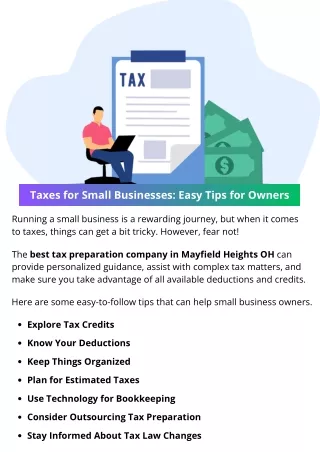 Taxes for Small Businesses: Easy Tips for Owners