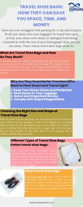 Travel Shoe Bags How They Can Save You Space, Time, And Money