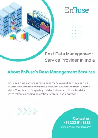 Enhance Business Operations with EnFuse's Best Data Management Services