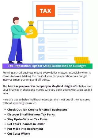 Tax Preparation Tips for Small Businesses on a Budget