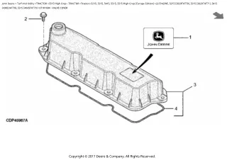 John Deere Tractors 5515 (Europe Edition) Parts Catalogue Manual (PC4413)