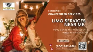 Party during the Holidays with Limo Service Near Me