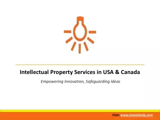 Intellectual Property Services in USA & Canada | InventionIP