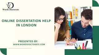 Online Dissertation Help in London